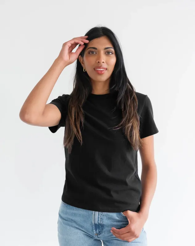 Paris Tee | Black made by Brunette The Label