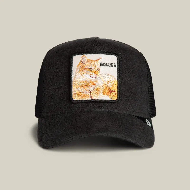 Terry Cloth Cat Trucker Hat made by Goorin Bros