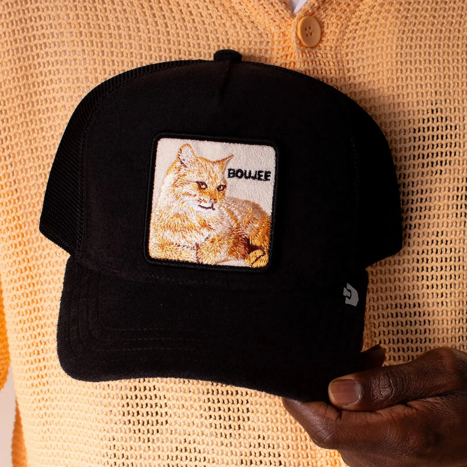 Terry Cloth Cat Trucker Hat sold by Bella Chic product image thumbnail 5