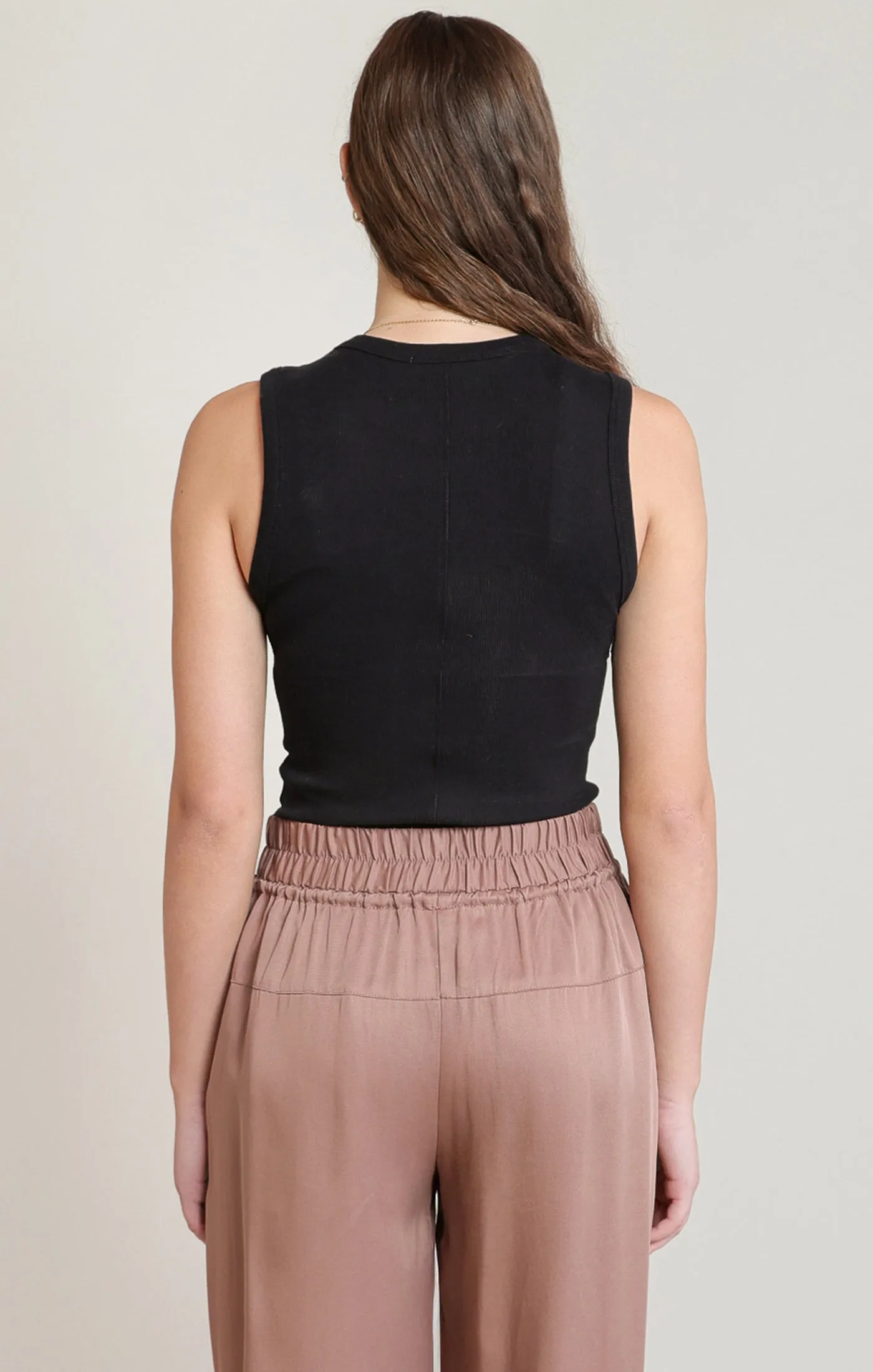 Foundation Ribbed Tank | Black sold by Bella Chic product image thumbnail 3