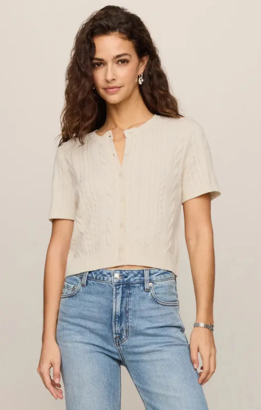 Cera Short Sleeve Cardigan | Cloud made by Z Supply