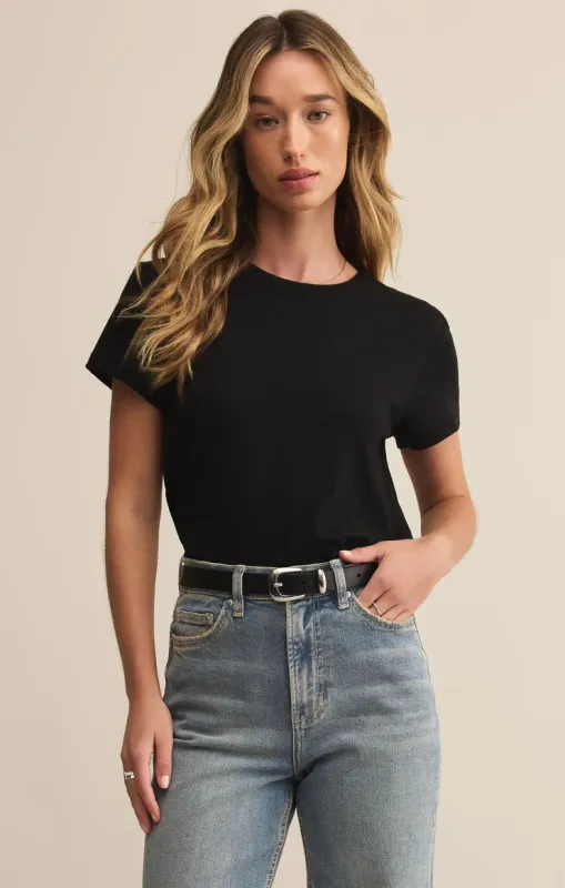 Tourist Jersey Tee | Black made by Z Supply