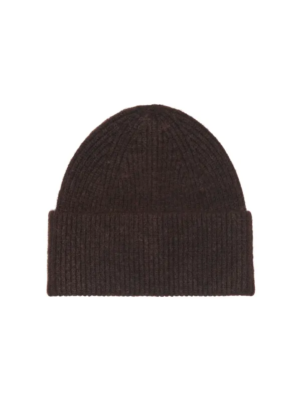 Ingrid Rib Basic Beanie | Coffee Bean Melange made by Only