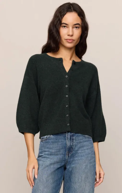 Valor Short Sleeve Cardigan | Emerald Cove made by Z Supply