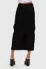 Cargo Twill Skirt | Black sold by Bella Chic