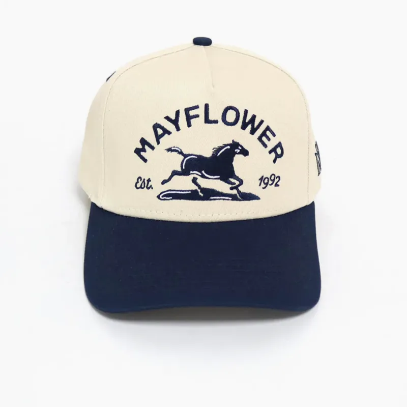 Mayflower Vintage Horse Cap | Navy sold by Bella Chic