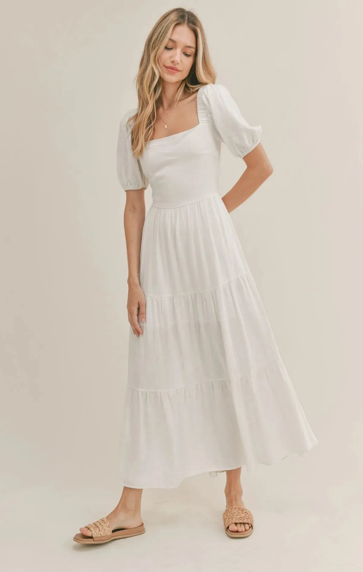 East Hampton Maxi Dress | Ivory sold by Bella Chic product image thumbnail 5