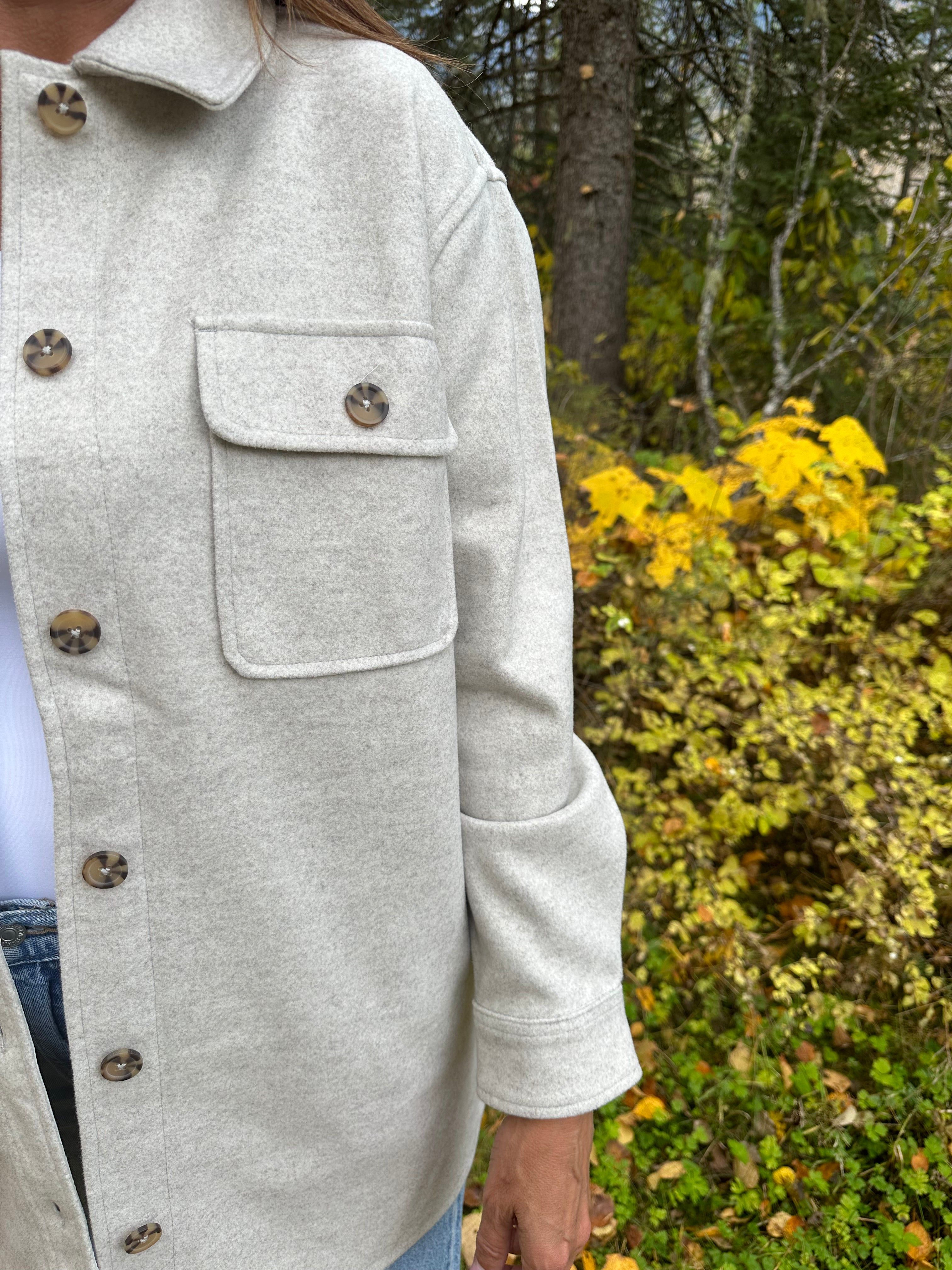 Izzie Woven Coat | Soft Taupe sold by Bella Chic product image thumbnail 2