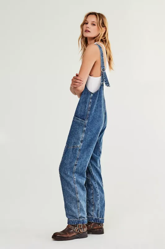 We The Free High Roller Jumpsuit | Sapphire Blue sold by Bella Chic