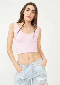 Free People Solid Rib Brami | Pink Sky sold by Bella Chic