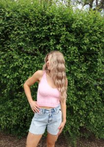 Free People Solid Rib Brami | Pink Sky sold by Bella Chic