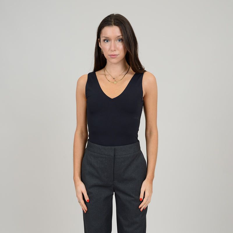 Valentina Double V Bodysuit | Black sold by Bella Chic product image thumbnail 5