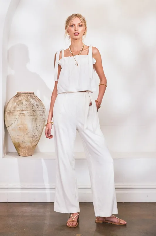 Lost in Lunar Tahani Pants | White sold by Bella Chic