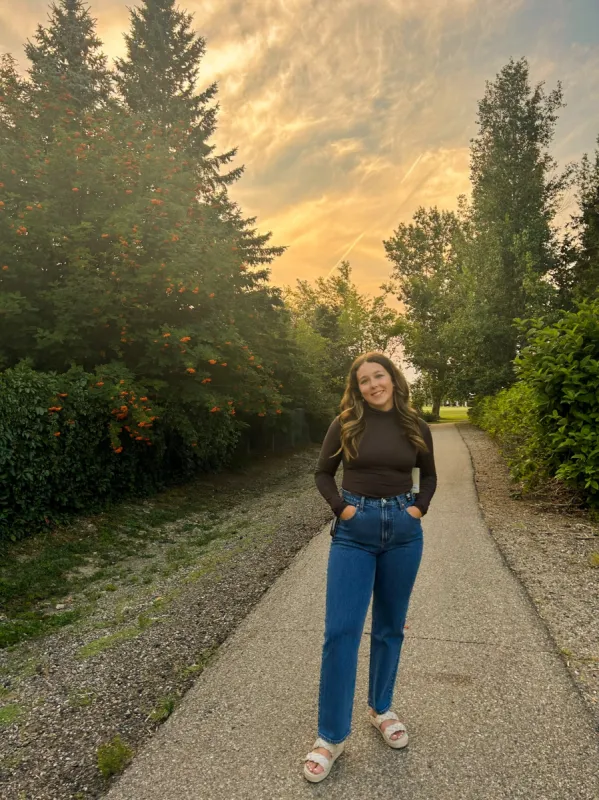 Sarah T Neck | Dark Brown sold by Bella Chic