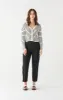 Ribbed Stripe Cardigan | White Stripe sold by Bella Chic