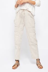 Feelin Good Utility Pull On | Warm White sold by Bella Chic