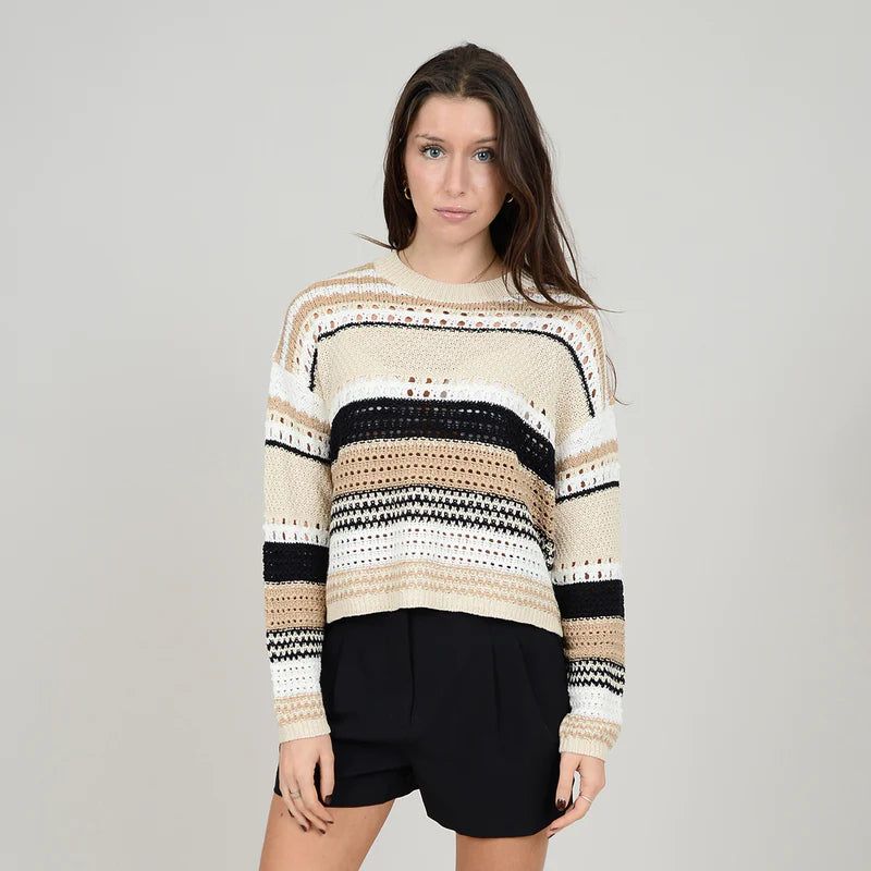 Talulla Crew Neck | White Beach sold by Bella Chic