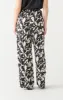 High Waist Wide Leg Satin Pant | Black/Cream Floral sold by Bella Chic