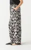 High Waist Wide Leg Satin Pant | Black/Cream Floral sold by Bella Chic