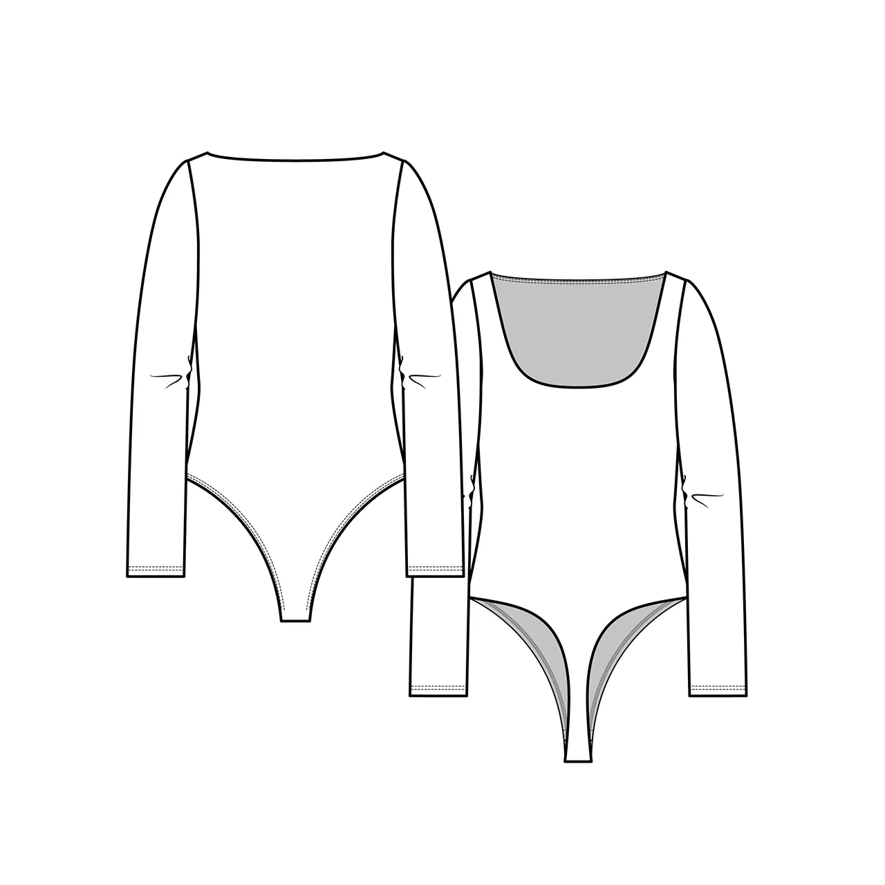 Brida Low Back Scoop Bodysuit | Eggshell sold by Bella Chic product image thumbnail 5