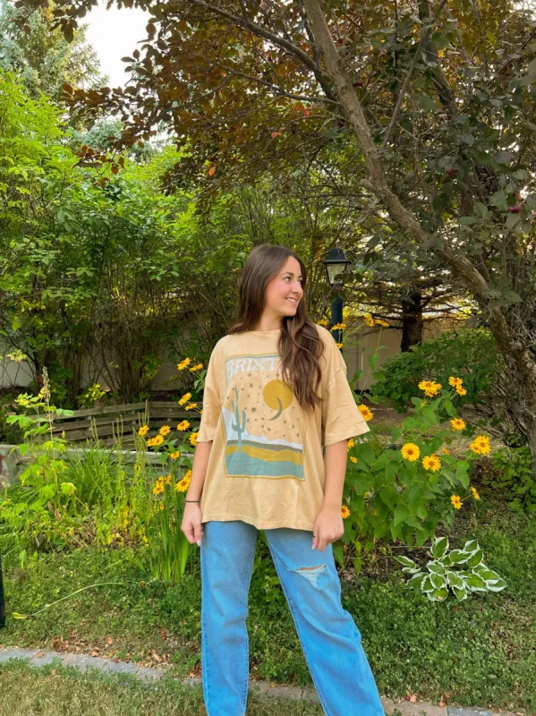 Scenester Oversized BF Tee | Sesame sold by Bella Chic