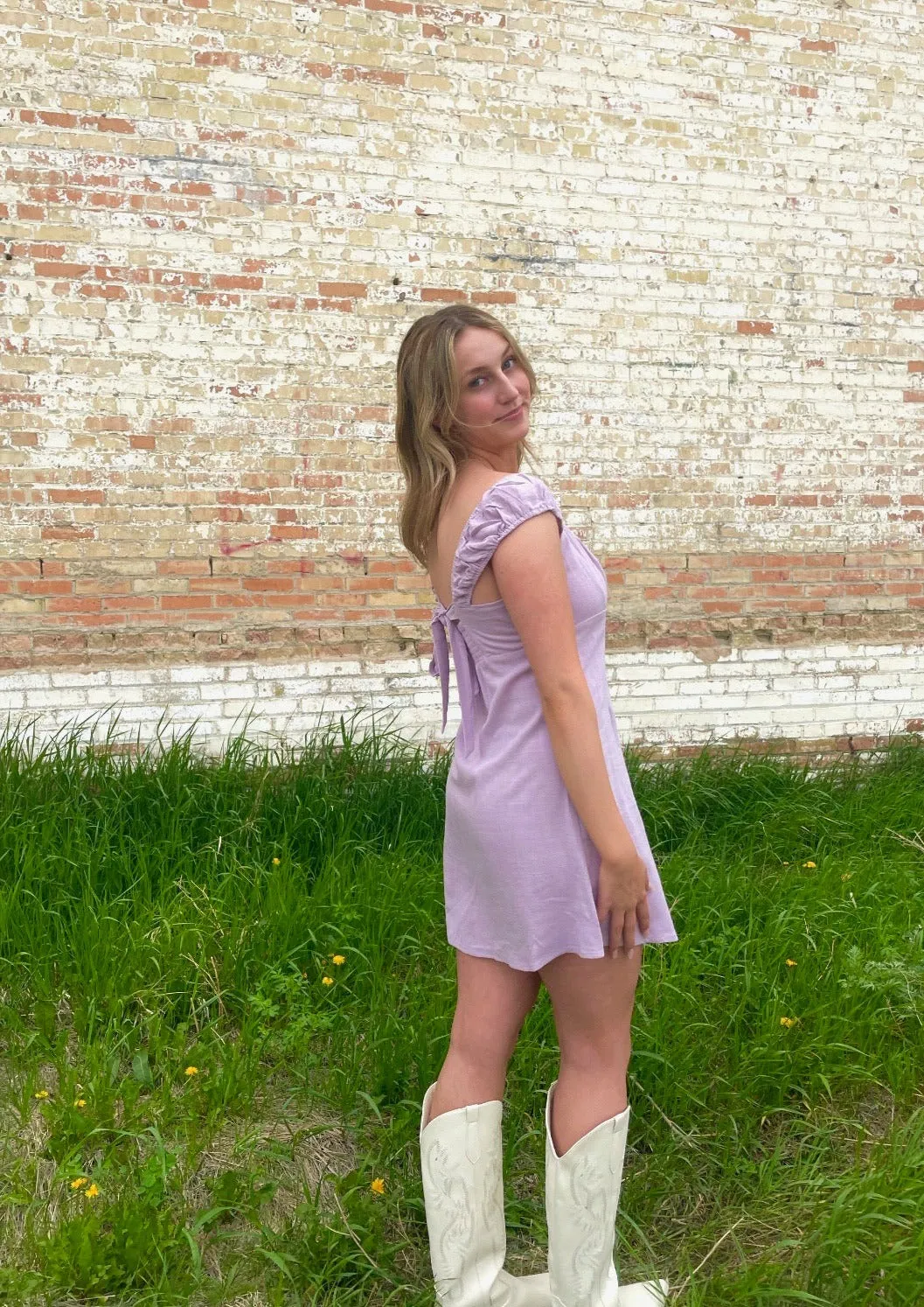 East Hampton Mini Dress | Lavender sold by Bella Chic product image thumbnail 2