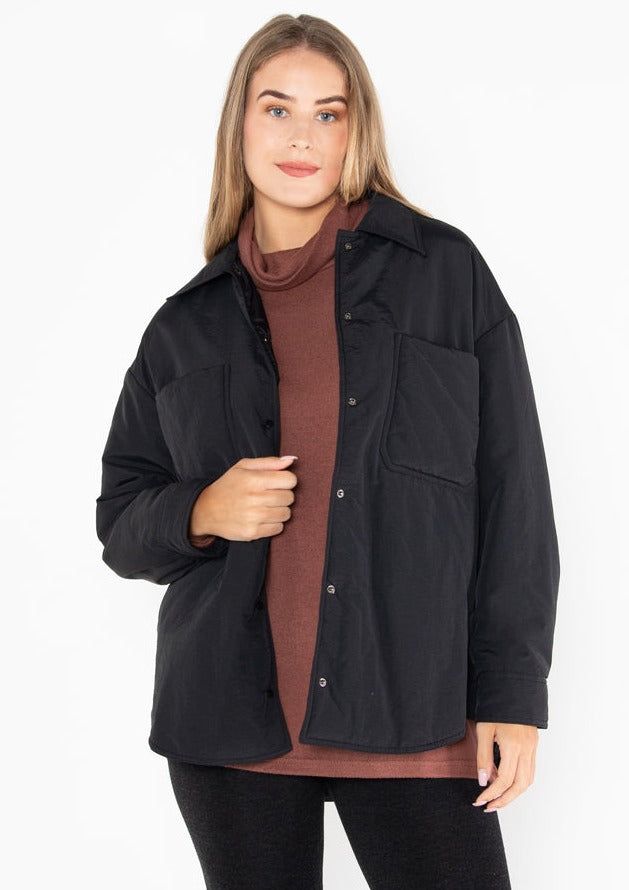 C'est Moi Nylon Jacket | Black sold by Bella Chic product image thumbnail 3