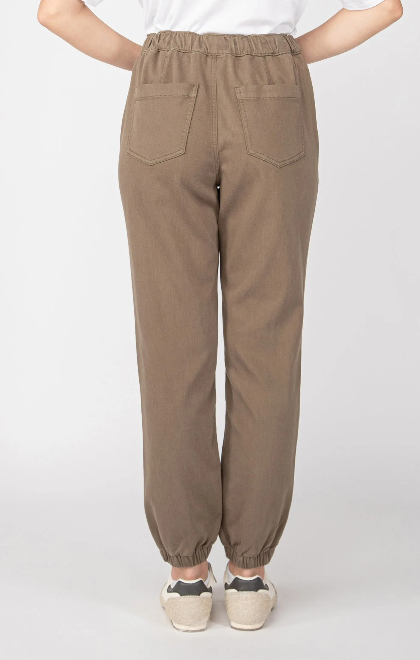 Sofia Knit Denim Jogger | Army Green sold by Bella Chic product image thumbnail 2