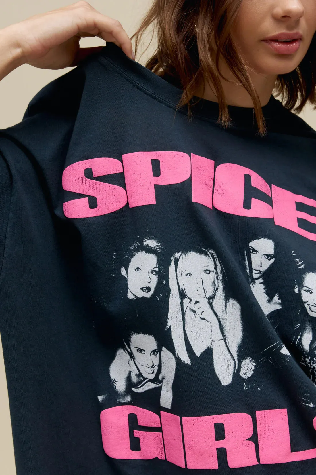 Spice Girls Photo OS Tee | Vintage Black sold by Bella Chic product image thumbnail 3