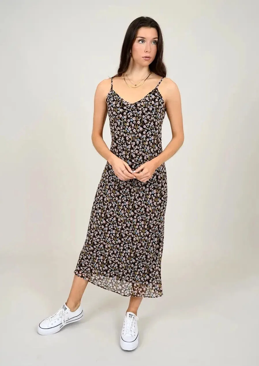 Layla Slip Printed Dress | Black/Pink/Blue sold by Bella Chic product image thumbnail 2