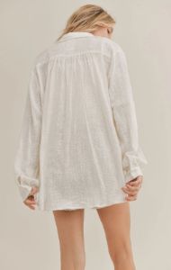 So Cal Button Down | White sold by Bella Chic