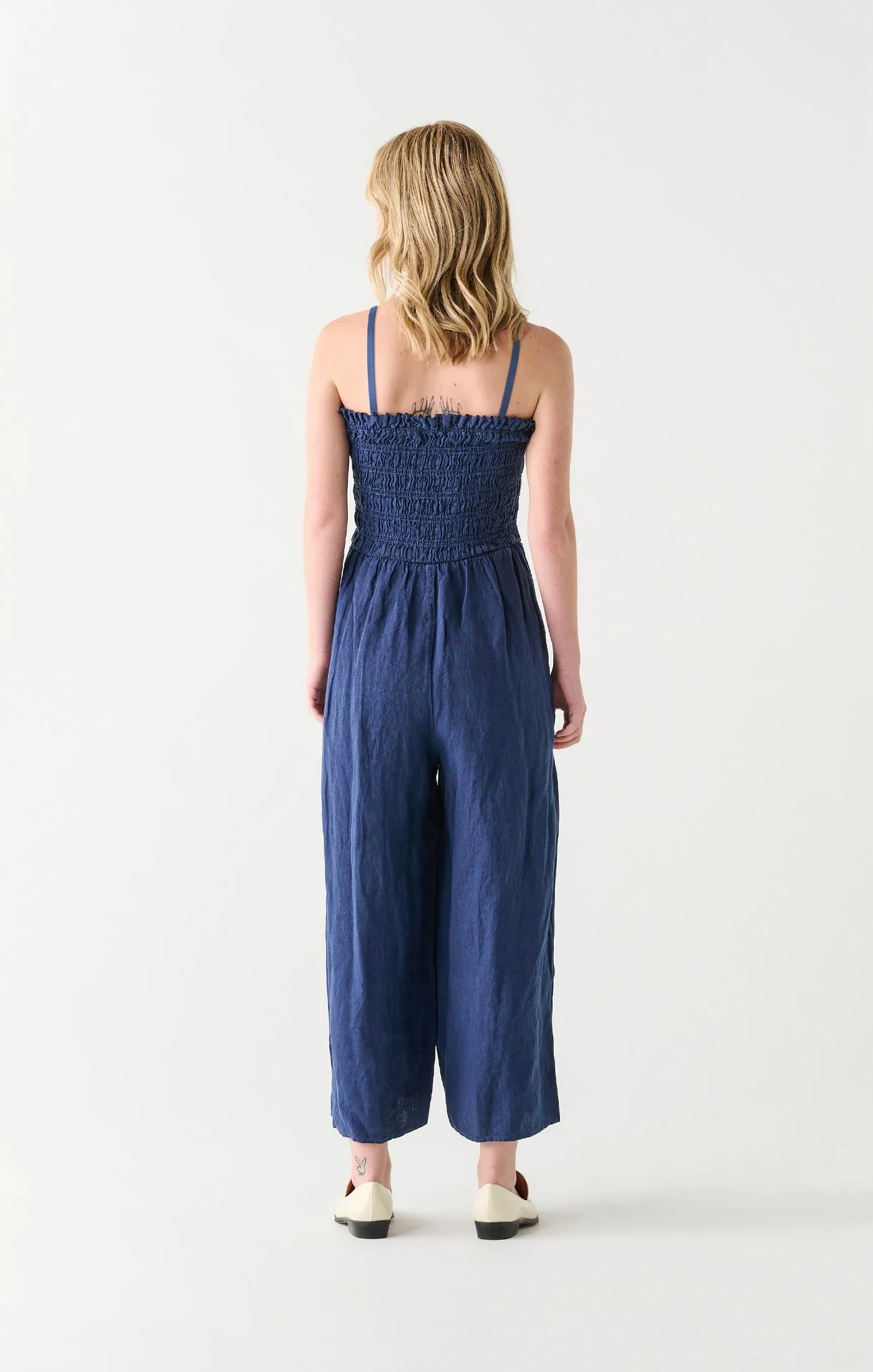 Smocked Jumpsuit | Navy sold by Bella Chic product image thumbnail 3