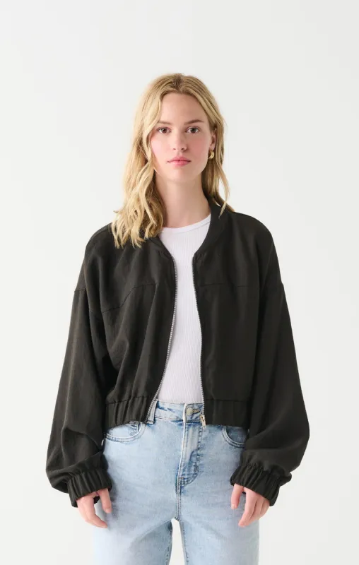 Bomber Jacket | Black sold by Bella Chic