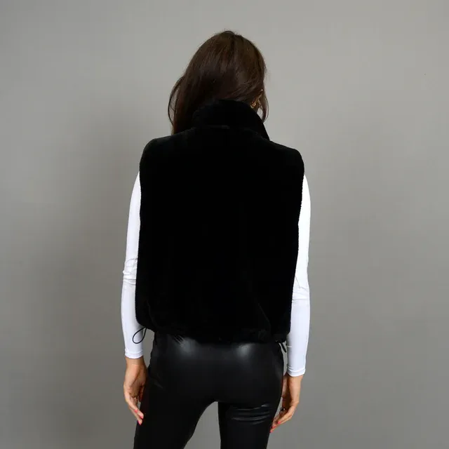 Lessie Ladies Reversible Vest | Black sold by Bella Chic product image thumbnail 2