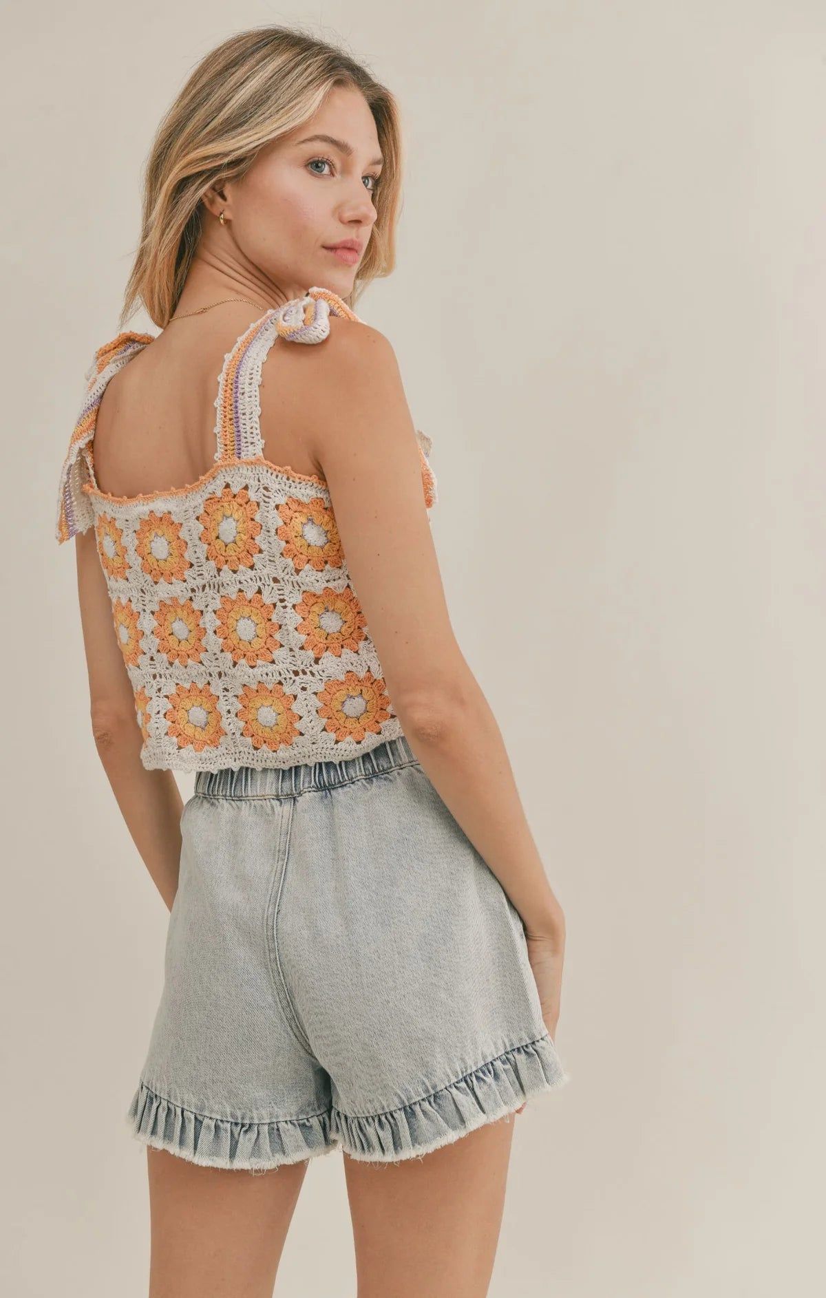 Flower Babe Crochet Tank sold by Bella Chic product image thumbnail 4