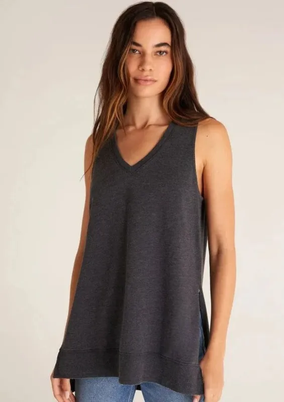 Weekender Tank | Black sold by Bella Chic