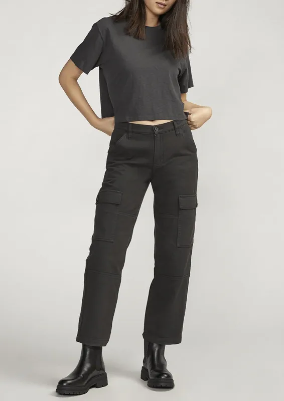 Cargo Utility Pant | Black sold by Bella Chic
