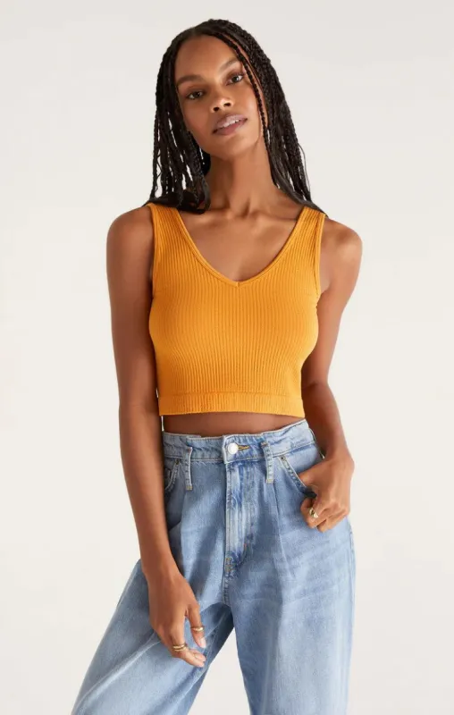 Effortless Seamless Tank | Golden Amber sold by Bella Chic