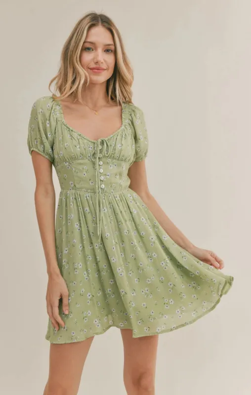 California Girl Mini Dress | Sage sold by Bella Chic