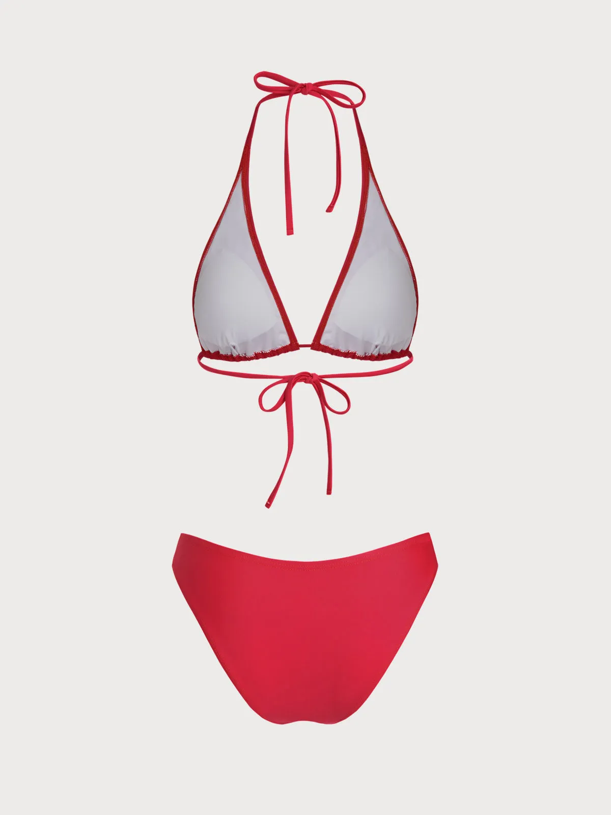 Red Rhinestone Flower Bikini Set sold by Samiol product image thumbnail 3