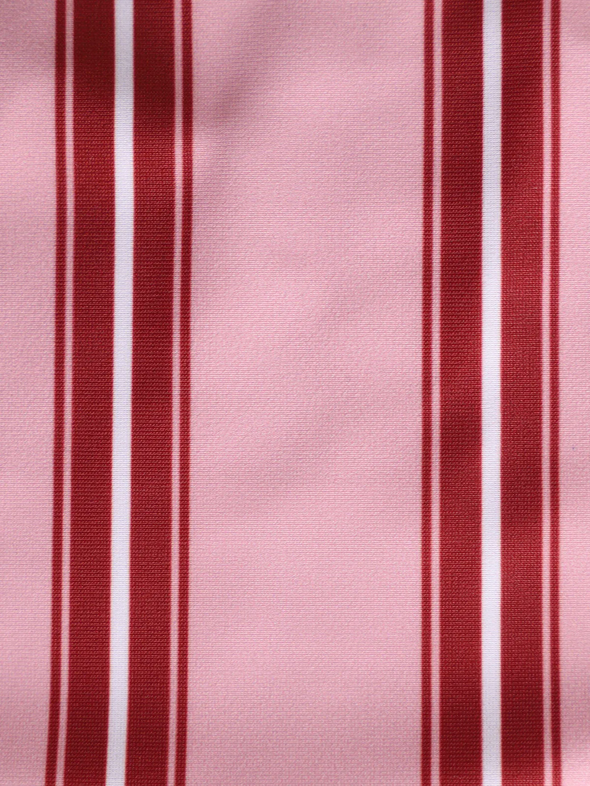 Pink Contrast Stripe Print Bikini Set sold by Samiol product image thumbnail 3
