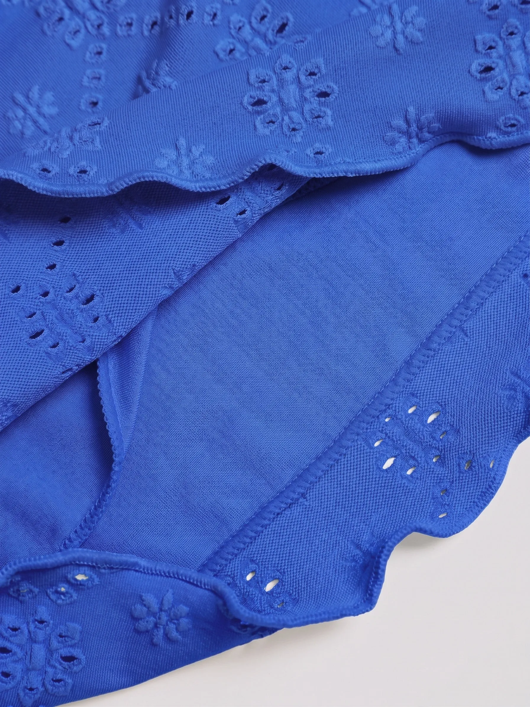 Blue Wave Cut Tie Front Tankini Set sold by Samiol product image thumbnail 4