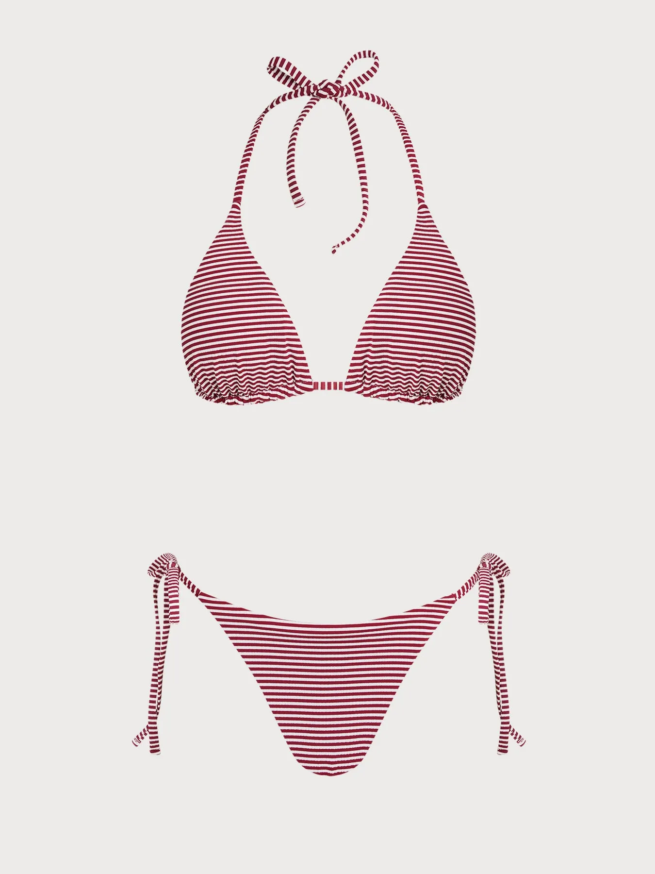 Blue Striped Reversible Bikini Set sold by Samiol product image thumbnail 2