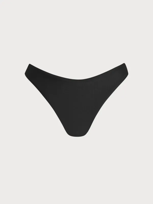 Black Natural Waisted Shorts made by Samiol