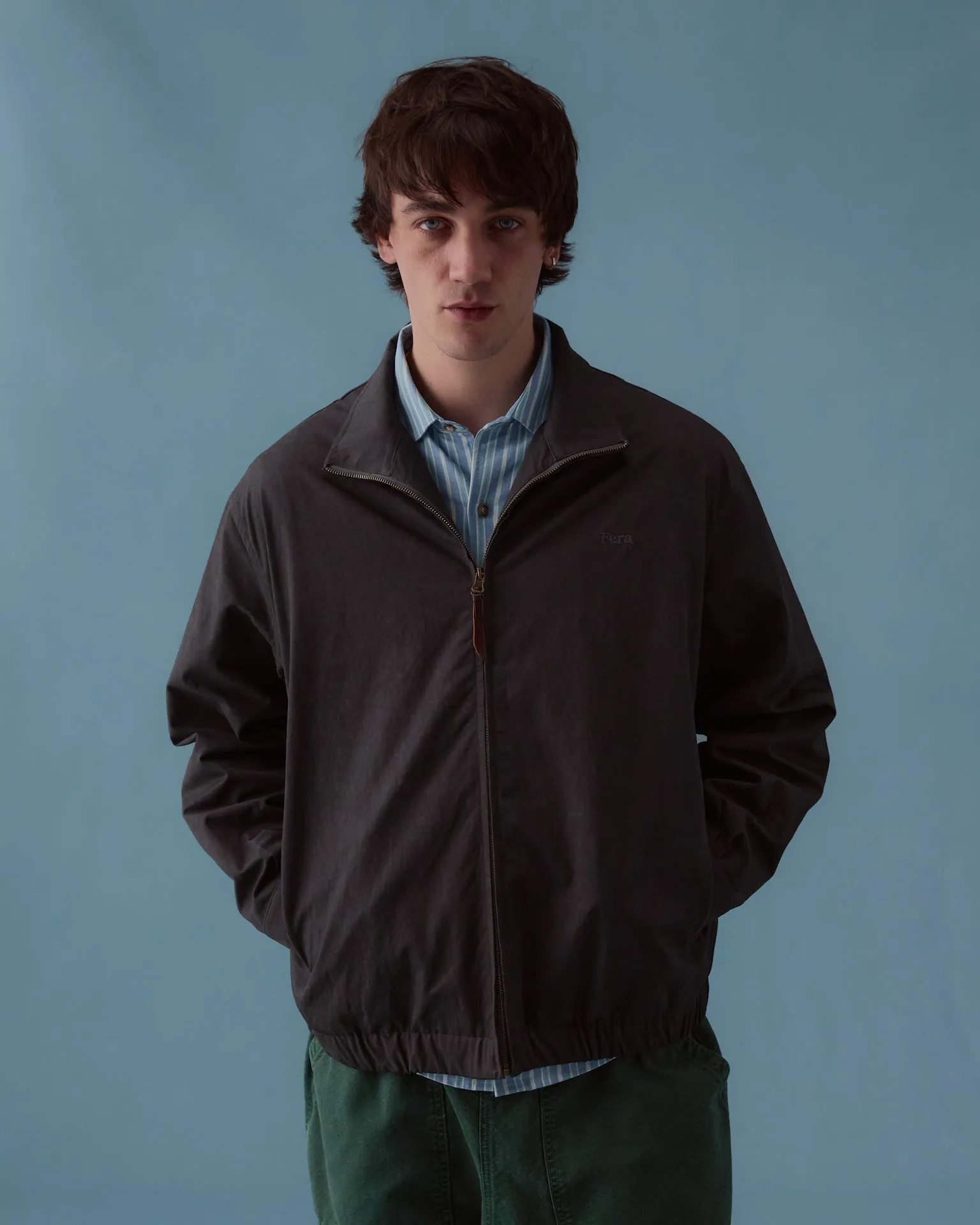 Cotton Windbreaker - Charcoal sold by Fera product image thumbnail 5