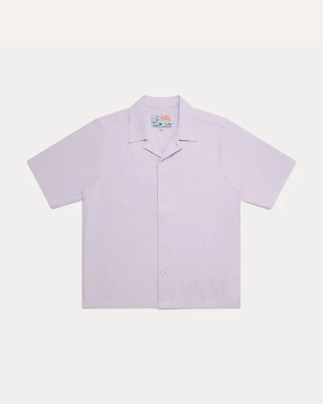 Embroidered Dune Shirt - Purple made by Fera