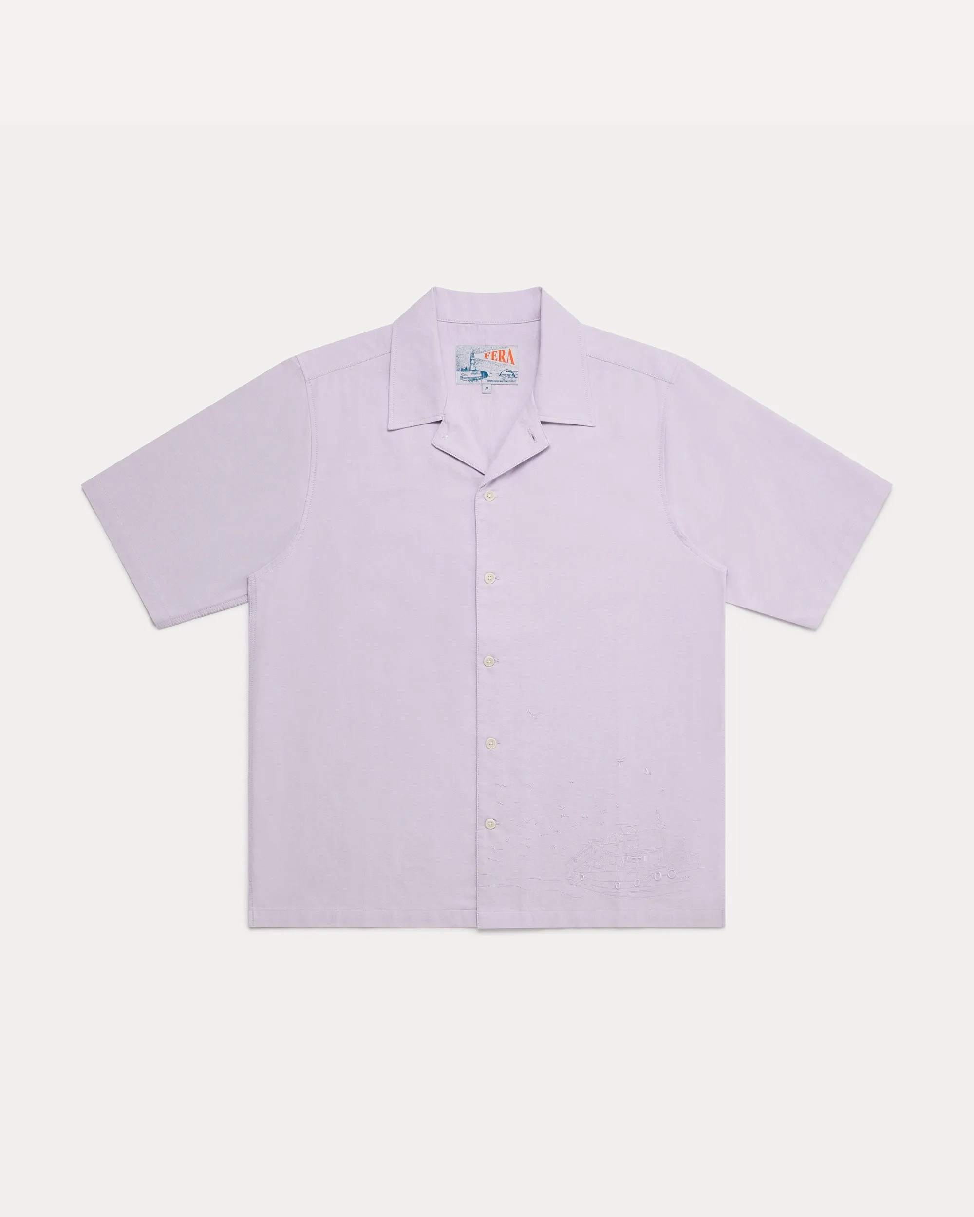 Embroidered Dune Shirt - Purple sold by Fera