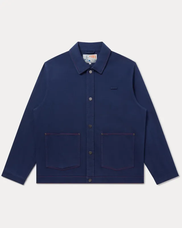 Zephyr Jacket - Washed Navy made by Fera