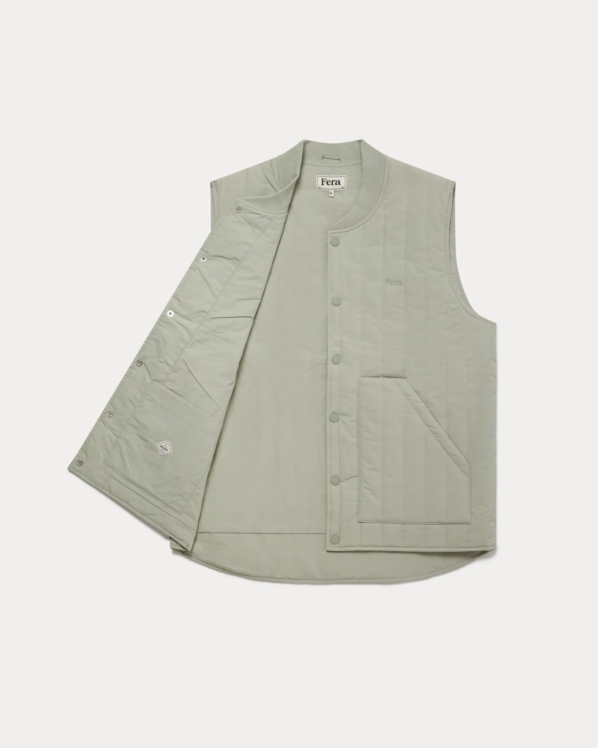 Quilted Gilet - Stone sold by Fera product image thumbnail 5