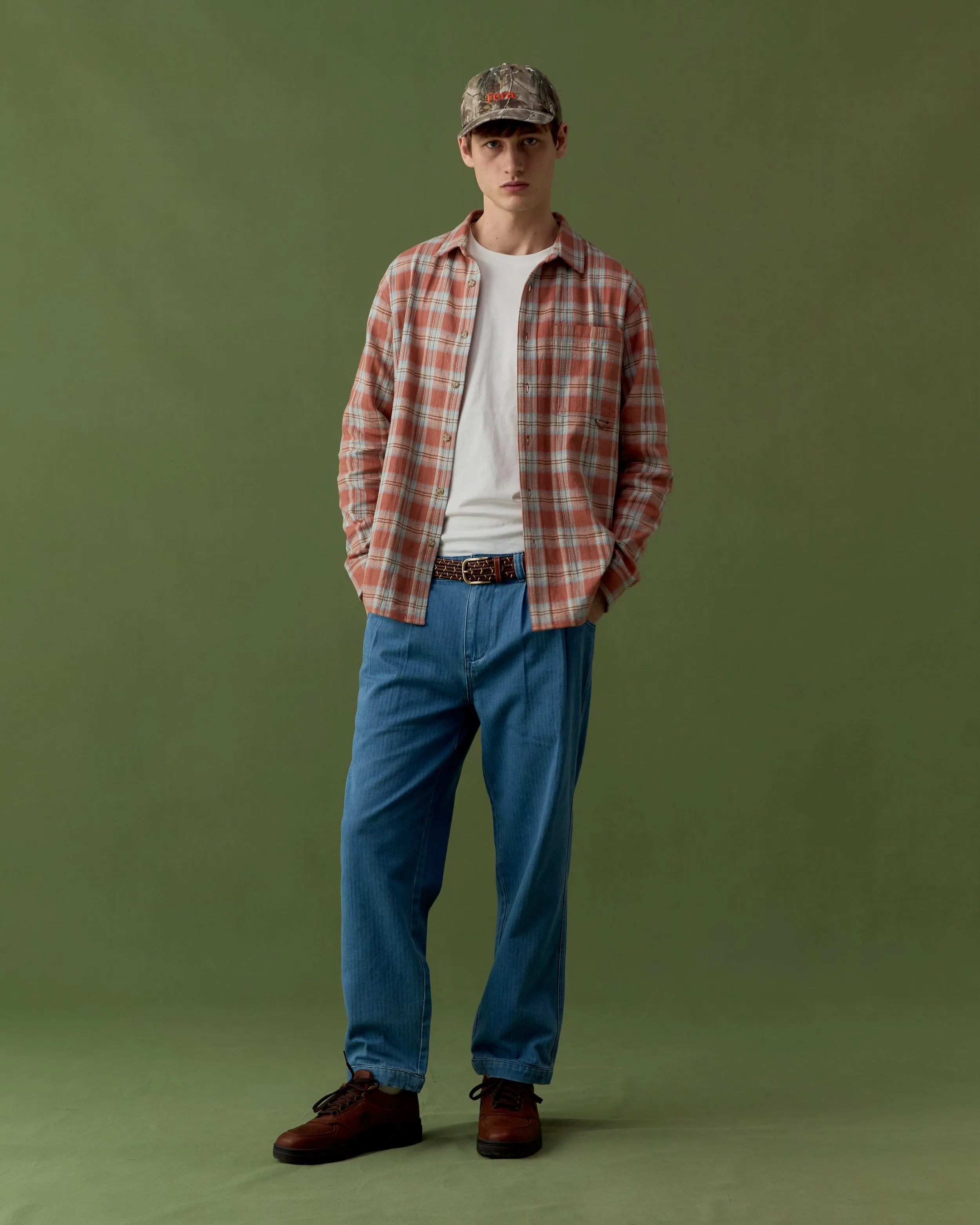 Japanese Flannel Shirt - Dusty Pink sold by Fera product image thumbnail 2